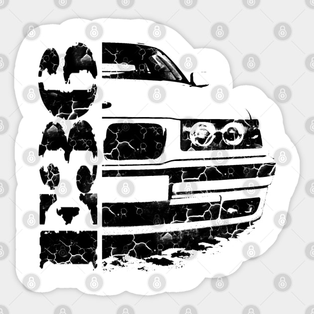 bmw e36 Sticker by hottehue